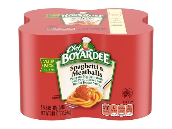 Chef Boyardee Spaghetti and Meatballs, 14.5 oz