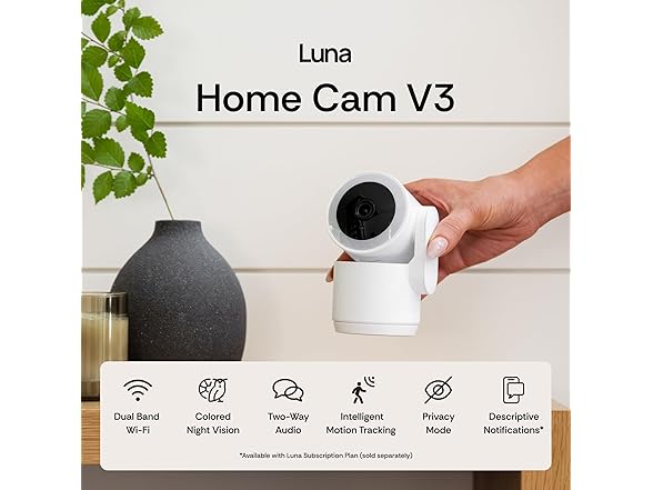 Luna 2K Indoor Cameras | 2.4GHz & 5GHz