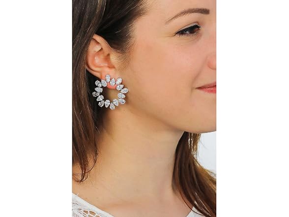 Swarovski Matrix Circle Earrings