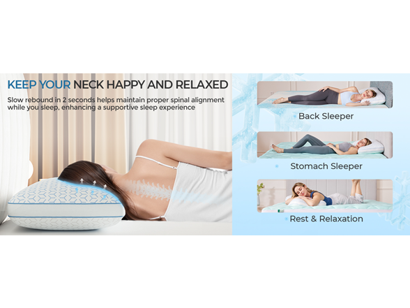 Sweetnight Cooling King Pillows 2Pk