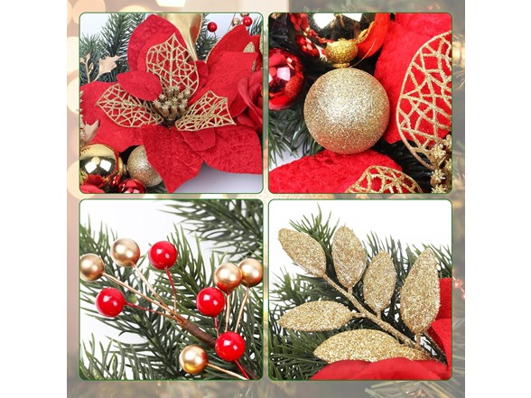 TISEMENT Christmas Wreaths for Front Door