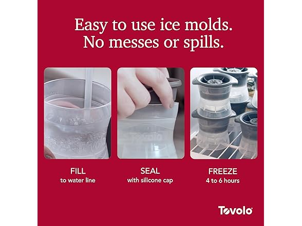 Tovolo Ice Cube Snowman Mold Holiday Ice Molds