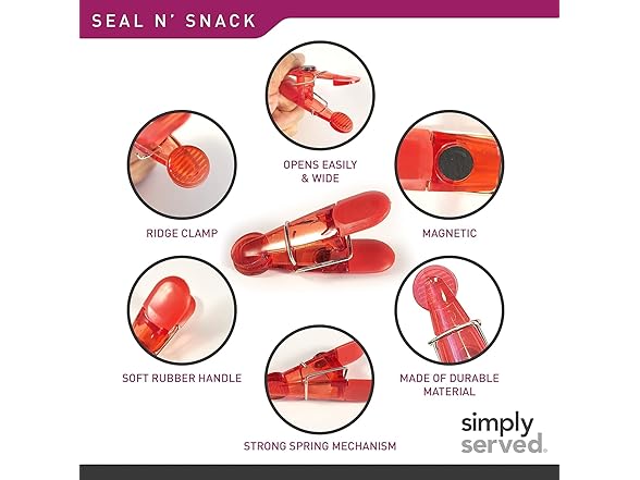 Seal N Snack Chip Clips 16ct