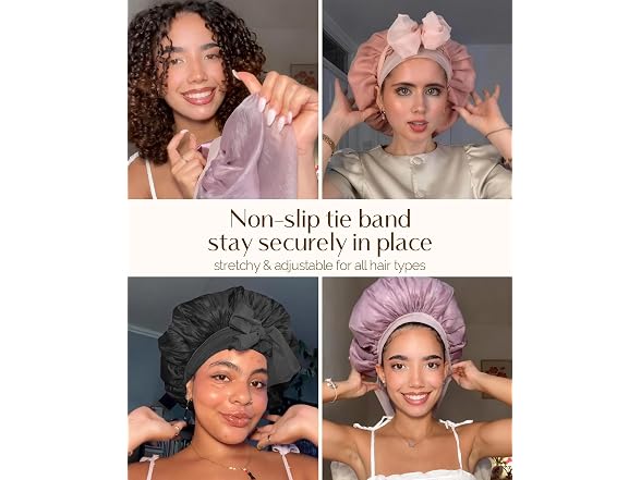 YANIBEST Breathable Soft Silk Bonnet