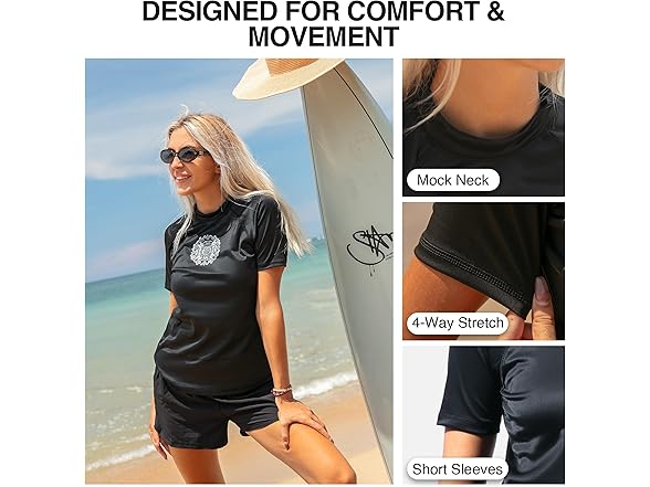Kanu Surf Women's Black Rashguard (XL)