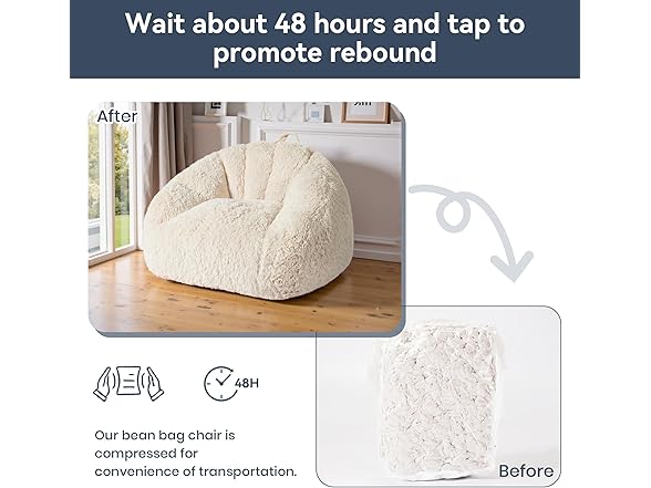 CangLong Ergonomic Bean Chair with Armrests