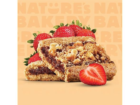 6CT Nature’s Bakery Oatmeal Crumble Bars, Strawaberry