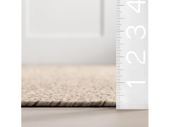 nuLOOM 2x16 Solid Hand Braided Rug Tan