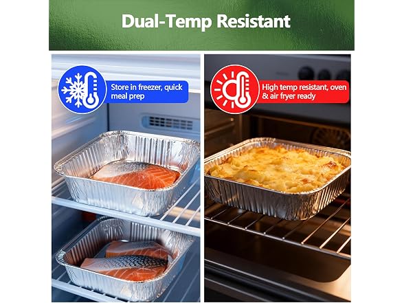 Demiwise Thickened 35 Pack Heavy Duty Aluminum Pans with Lids