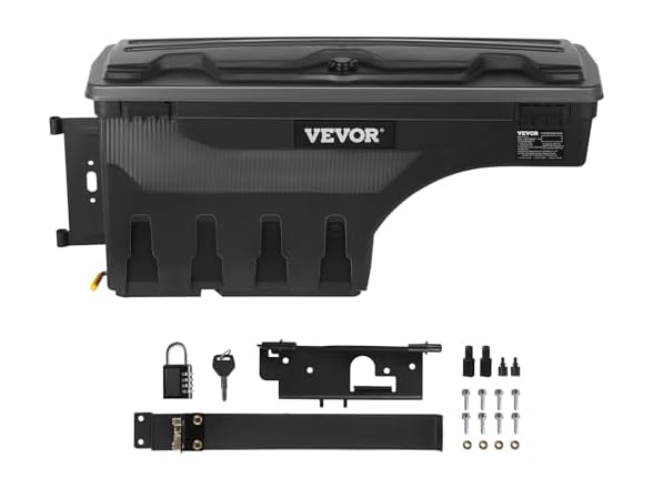 Truck Bed Storage Box, Lockable Lid 2019-2021