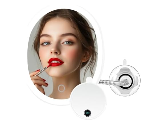 OVENTE 9'' Rechargeable Lighted Wall Mou