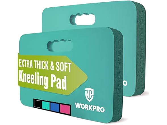 WORKPRO Extra Thick Kneeling Pad, 2pk Pick Color