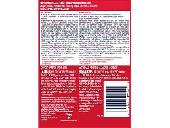 Resolve Resolve Professional Spot and Stain Read