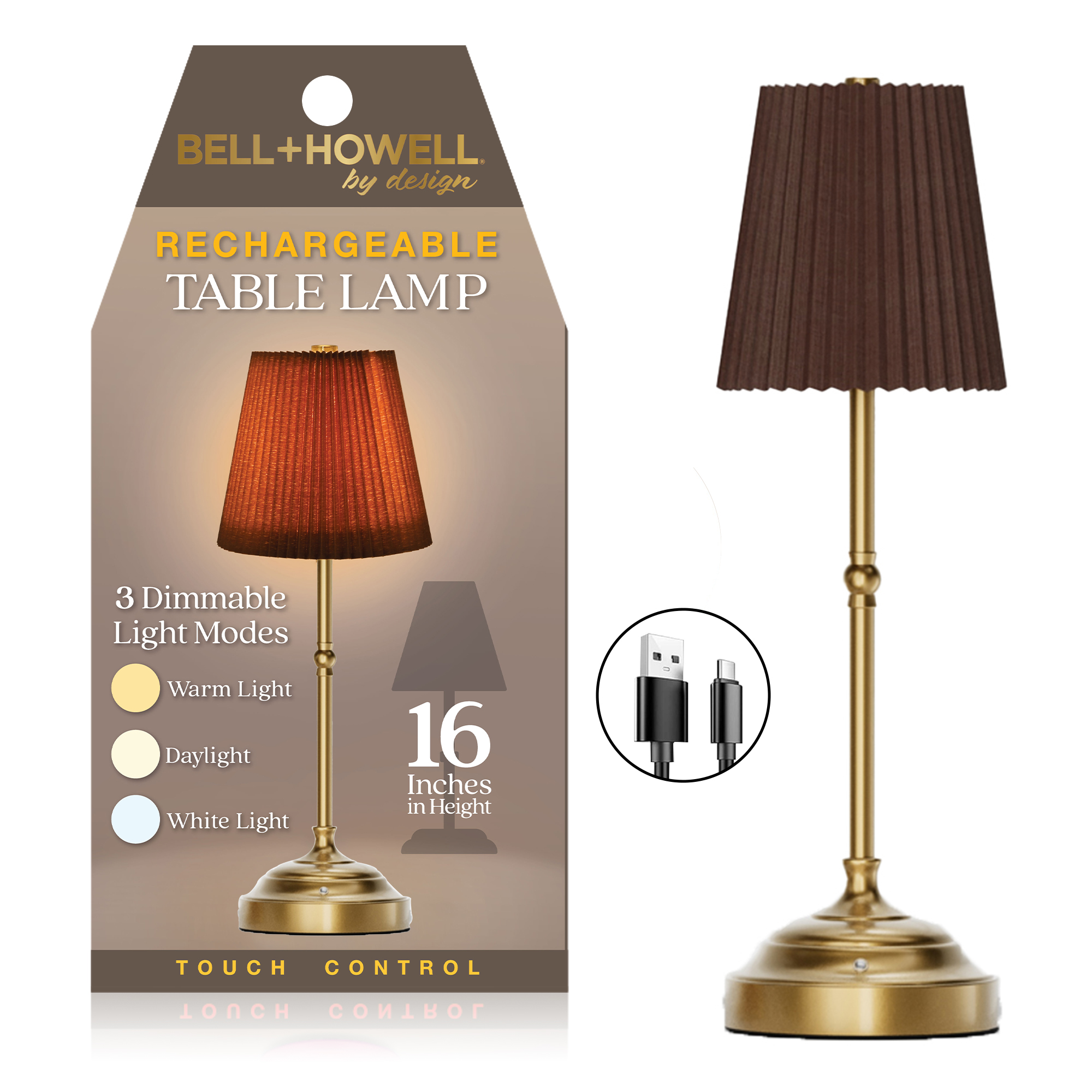 Bell+Howell Pleated Shade Lamp - Gallery 17