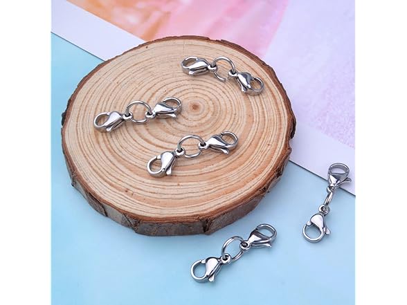 10 Sets Double Lobster Clasp Extender