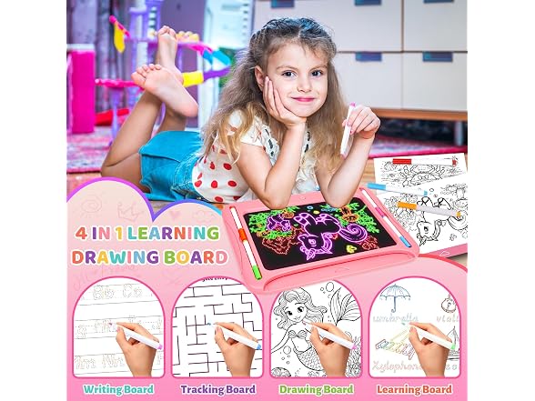 MERGUEZ Magic LED Drawing Board for Kids
