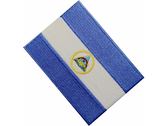 EmbTao Nicaragua Flag Embroidered Patch