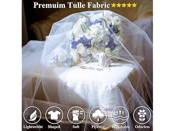 Ableme Deco 108 Inch 25 Yrds Black Tulle