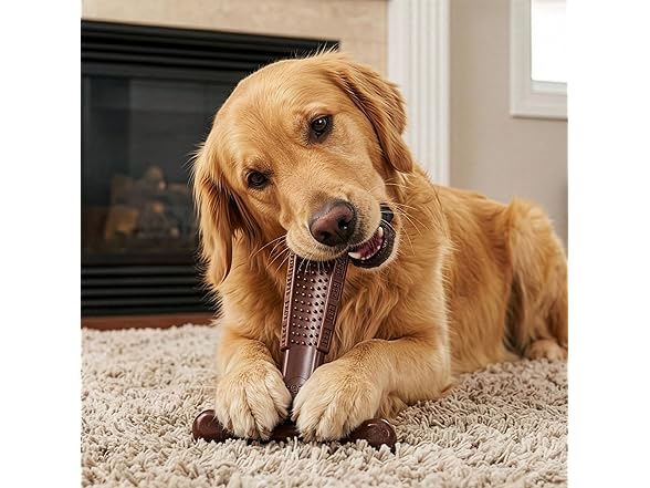 SPOT Bam-Bones Plus T-Bone Dog Chew Toy, 7"