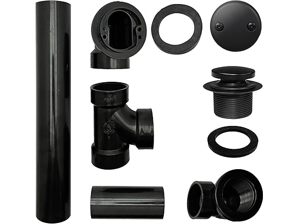 Westbrass D4931-4-62 1-1/2" x 12" Bath Waste & Overflow