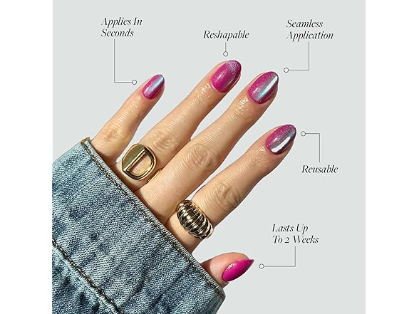 Glamnetic Press On Nails - Berry Fizz