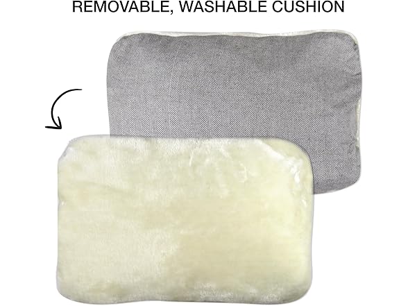 Pet Passion Mello-The Ultra Luxe Bolster Dog Bed- Ivory