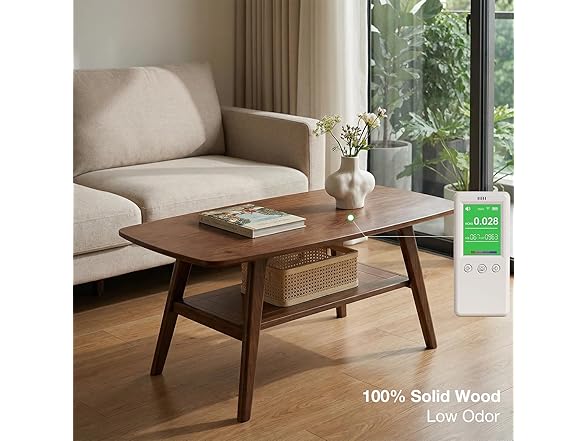 Bamskov Bamskov Mid Century Modern Coffee Table:
