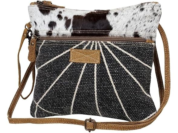 Myra Bag Artless Small & Crossbody 11x9.5 Cow Print Purses