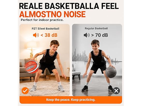 PZT Silent Basketball Size 7