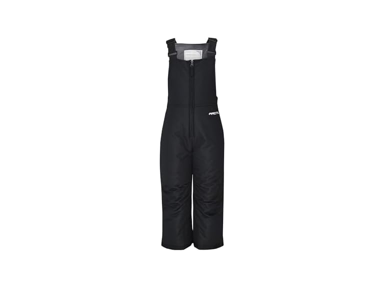 Arctix Infant/Toddler Chest High Snow Bib Overalls, Black, 2T