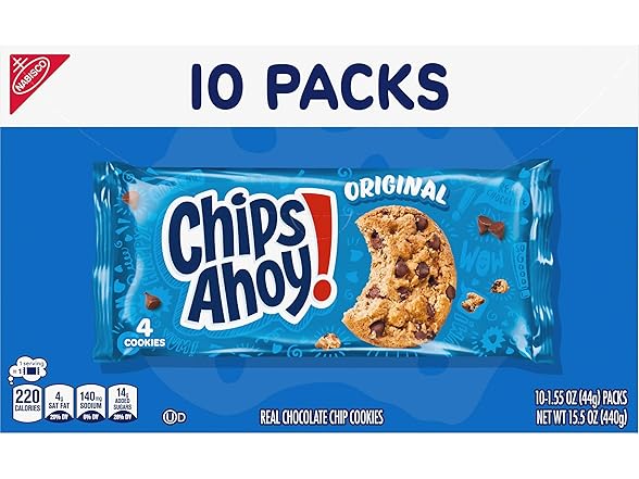 10PK CHIPS AHOY! Original Chocolate Chip Cookies