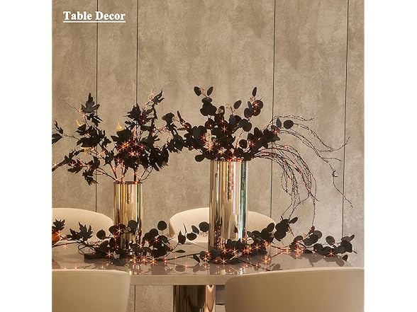 Birchlitland Halloween Black Maple Garland