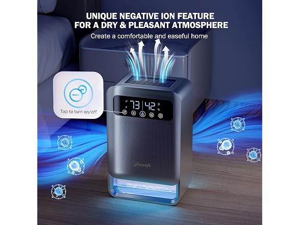 Frizzlife Air Dehumidifier with 35oz Water Tank