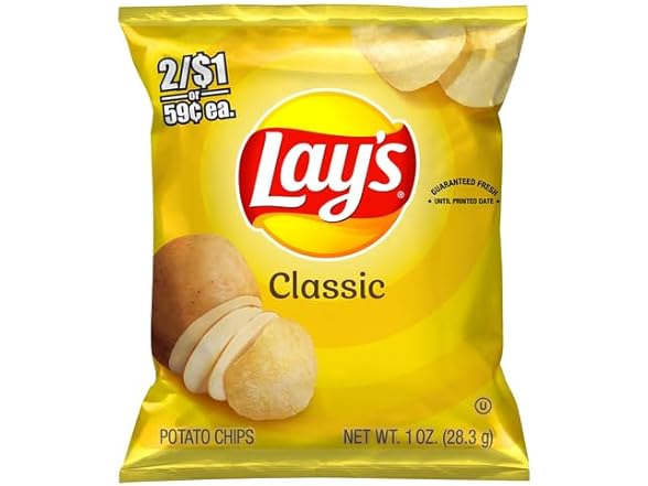 Lay's Regular, 1 Ounce Bags (Pack of 48)