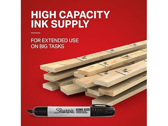 Sharpie King Size Markers Black 12ct