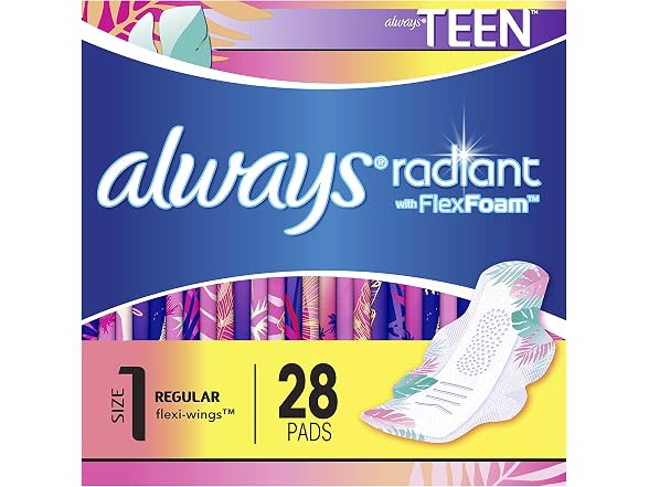 Always Radiant Heavy Feminine Pads Scented