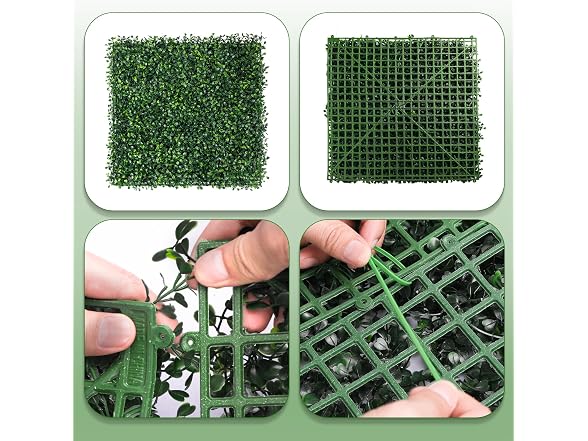 Moeput 12Pc 20 X 20 Artificial Boxwood Panels - Gallery 5