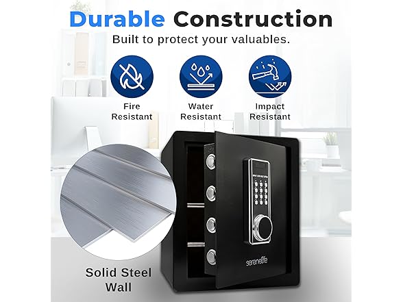 SereneLife Electronic Large Digital Safe 