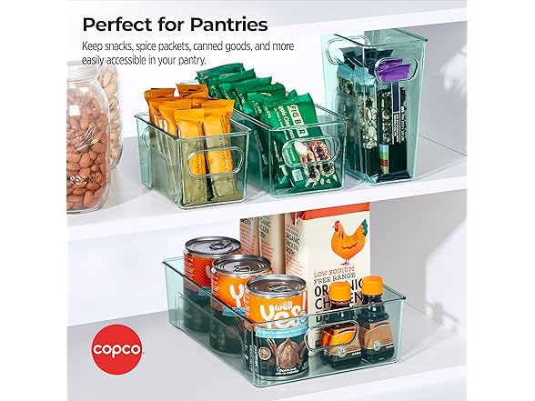 Copco Clear Storage Bin, Set of 4