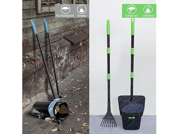twocorn Pooper Scooper w/Swivel Bin & Rake
