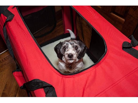 Pet Life Deluxe Vista-View 360 Deg Dual-Entrance Dog Crate