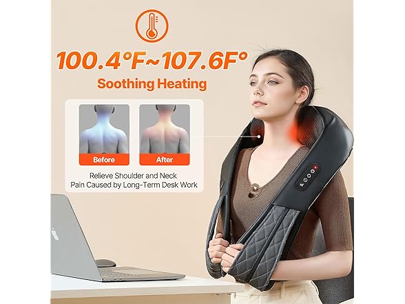 Neck Shoulder Shiatsu Massager w/ Heat