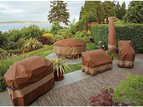 Round Patio Table & Chair Set Cover, 106 Inch