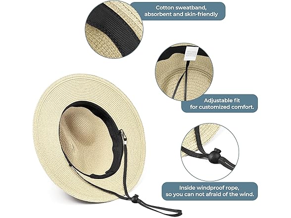 SAJUZEN Straw Sun Hat
