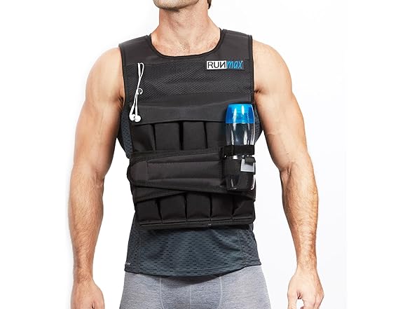 RUNMax Weighted Vest 60lb, No Shoulder Pads