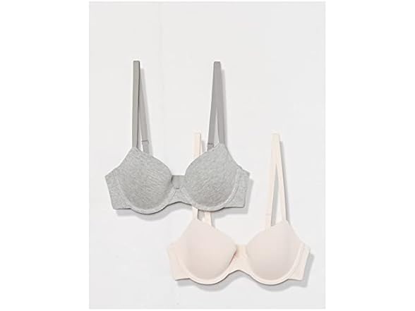 (2 Pack) Amazon Essentials Demi Cup Bra