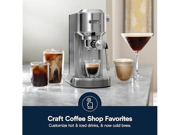 De'Longhi Dedica Duo Compact Espresso Machine Stainless Steel