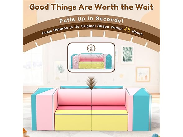 BIERUM BIERUM Kids Couch, 12PCS