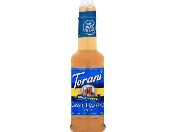 Torani Sugar Free Classic Hazelnut Syrup, 12.7 oz