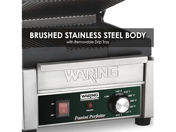 Waring Panini Press with Timer 120V